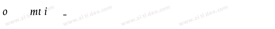 OctavianMT Italic字体转换
